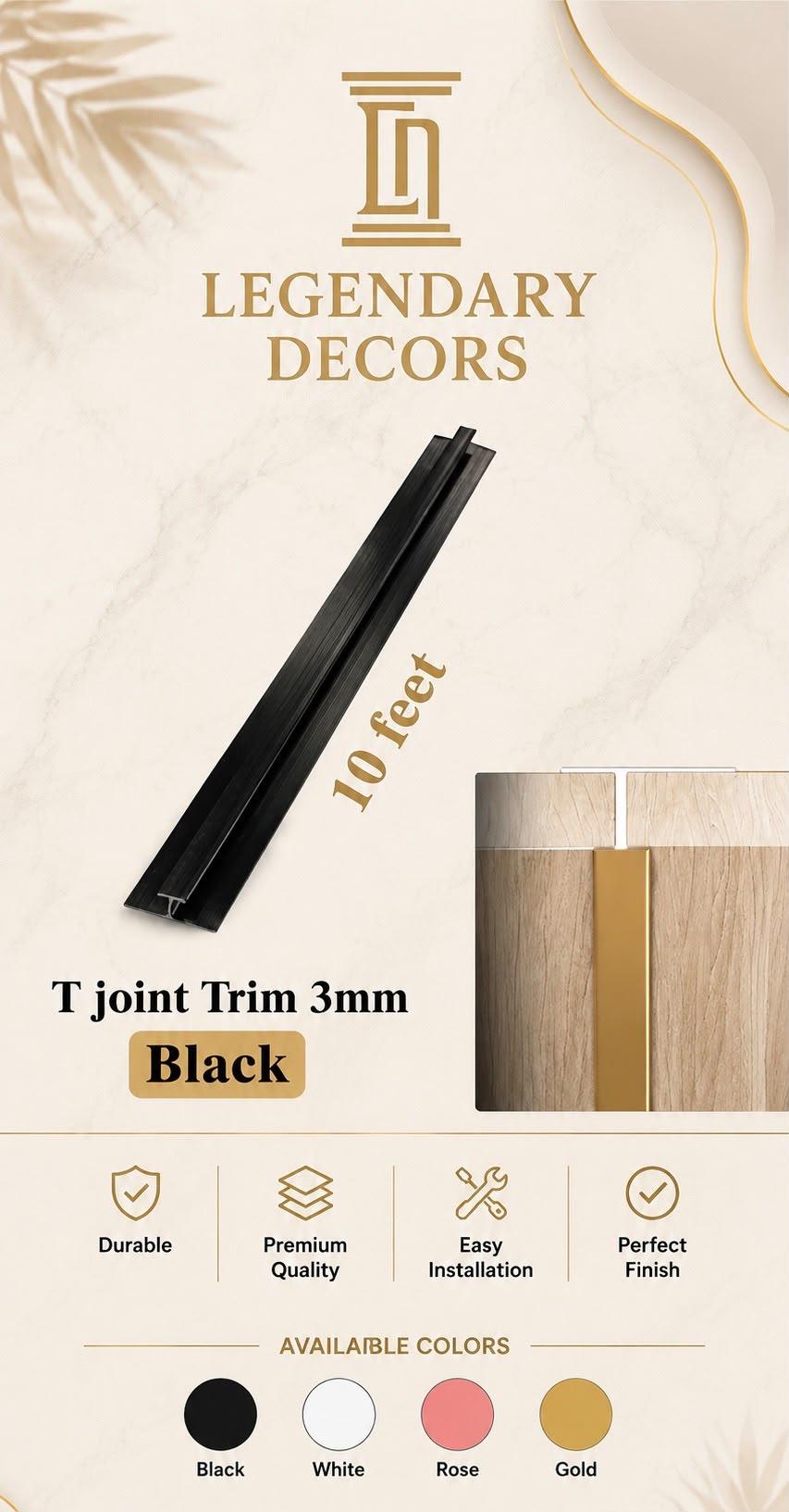 T Joint Trim 3mm